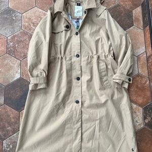 Joules Tan Trench Coat with Button Details